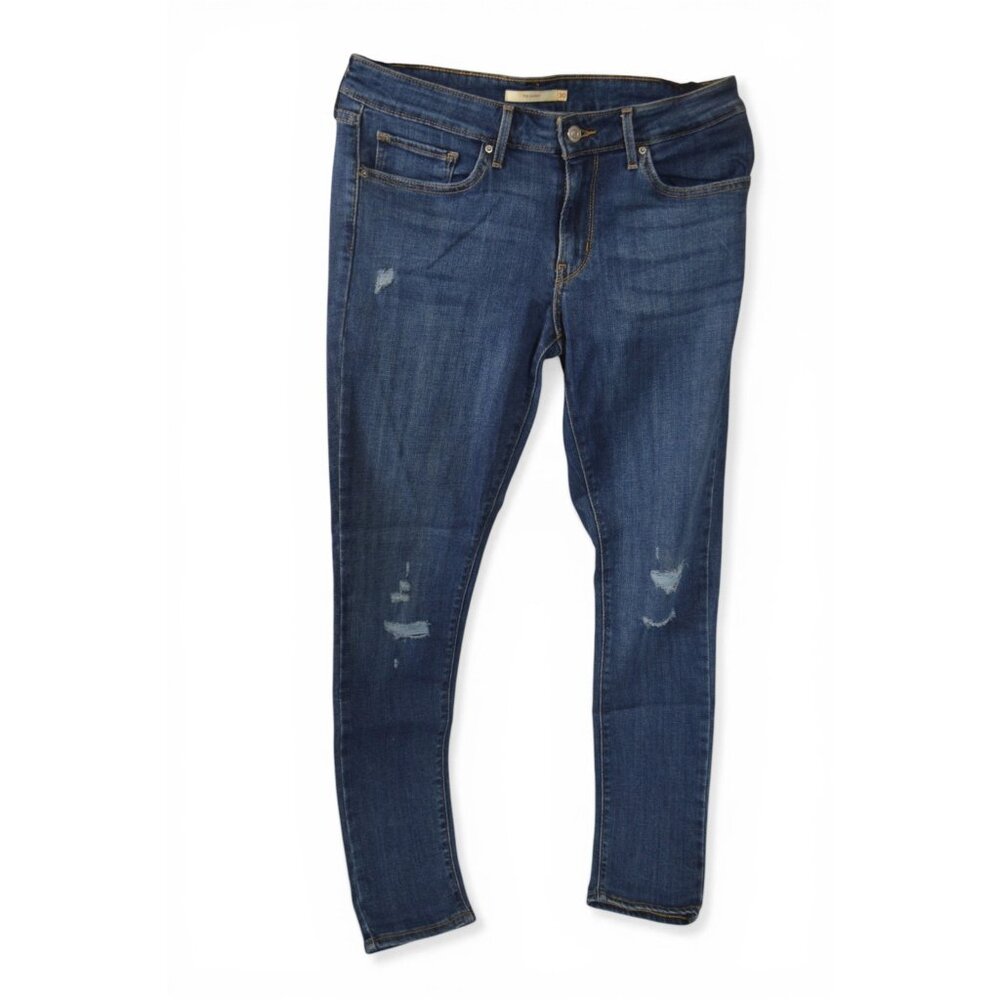 Levis 712 Jeans Womens Slim Straight Stretch Low Rise Size: 30